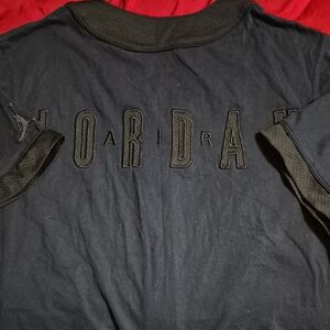 Jordan Black Tee with Embroidered Logo